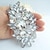cheap Pins and Brooches-Women&#039;s Crystal Brooches Flower Statement Ladies Luxury Fashion fancy Crystal Rhinestone Brooch Jewelry White Silver For Party Wedding Special Occasion Birthday Gift Casual size 6.5*11cm