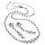 cheap Jewelry Sets-Jewelry Necklaces / Earrings Birthstones Wedding / Party Rhinestone / Silver Plated Transparent / Silver Wedding Gifts