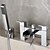 billige Badekarsarmaturer-Brusehaner / Badekarshaner - Moderne Krom Badekar &amp; Bruser Messing Ventil Bath Shower Mixer Taps / To Håndtag To huller