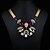 cheap Necklaces-Women&#039;s Weave Gem Crystal Necklace