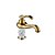 זול ברזים לחדר האמבטיה-Antique Centerset Ceramic Valve One Hole Single Handle One Hole for  Ti-PVD , Bathroom Sink Faucet