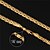 olcso Divat nyaklánc-Rövid nyakláncok Nyakláncok Figaro lánc Darabos Foxtail lánc hölgyek Dubai Arannyal bevont Sárga arany 18 ezer arany kitöltve Aranyozott Nyakláncok Ékszerek Kompatibilitás Esküvő Parti Napi