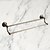 cheap Towel Bars-Multifunction Towel Bar with 2 Rods Matte Brass Double Towel Bar for Bathroom 1pc
