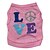 voordelige Hondenkleding-Kat Hond T-shirt Letter &amp; Nummer Hondenkleding Ademend Roze Kostuum Katoen XS S M L