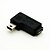 ieftine USB-stânga în unghi de 90 de grade mini USB de sex masculin la micro USB feminin adaptor extensie cablu de conventer transport gratuit conector cablu
