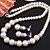 זול סטים של תכשיטים-בגדי ריקוד נשים צלול סט תכשיטים עגילים תכשיטים לבן עבור מפלגה מתנה מסיבת החתונה
