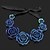 cheap Necklaces-Women&#039;s Statement Necklace - Roses, Flower European Blue, Screen Color Necklace Jewelry For Party