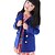 levne Dívčí oblečení-dívčí dvouřadový vlněný kabát sako