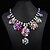 voordelige Ketting-Women&#039;s Popular Rainbow Gem Necklace