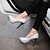 cheap Women&#039;s Shoes-Leatherette And Sparkling Glitter Stiletto Closed Toe Platform Pumps (More Colors)