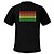 baratos Cosplay para o Dia a Dia &amp; T-shirts-Camiseta com LED Luzes LED Activadas pelo Som Têxtil Bandeira Nacional 2 Baterias AAA