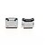 billiga Andra delar-micro usb 5-polig hona socket kontakt - silver (5-piece pack)