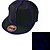 cheap Balloons-Black Light Up Hat with Blue EL Wire LED Glow Snapback 1AAA battery