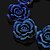 cheap Necklaces-Women&#039;s Statement Necklace - Roses, Flower European Blue, Screen Color Necklace Jewelry For Party