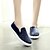 economico Slip-ons e mocassini da donna-Scarpe Donna - Sneakers alla moda - Casual - Punta arrotondata - Piatto - Di corda - Nero / Blu / Grigio