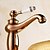 זול ברזים לחדר האמבטיה-מסורתי סט מרכזי חור ידית אחת אחת in זהב ורד חדר רחצה כיור ברז