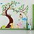 baratos Adesivos de Parede-Zooyoo® removível macaco na árvore adesivos de parede venda quente decalques de parede para decoração de casa 1 pc