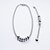 abordables Parure Bijoux-acier de titane d&#039;argent de la mode collier de perles de charme de chaîne de serpent et bracelets ensembles
