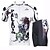 cheap Men&#039;s Clothing Sets-ILPALADINO Men&#039;s Short Sleeve Cycling Jersey with Shorts Lycra Polyester White Bike Shorts Jersey Clothing Suit Breathable Quick Dry Ultraviolet Resistant Sports Floral / Botanical Clothing Apparel