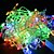 cheap Colorful LED Lights-Outdoor String Lights 10M Colours LED Garland String Fairy Light 8 Mode Christmas Light Holiday Wedding Party US Plug 110V