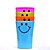 cheap Bathroom Gadgets-Multi-function Smile Face Plastic Toothbrush Cup 360ML(Random Color)