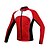 abordables Chaquetas y chalecos para hombre-SANTIC Hombre Chaqueta de Ciclismo Bicicleta Chaqueta / Camiseta / Maillot / Top Resistente al Viento, Forro Polar, Mantiene abrigado Retazos Licra, Vellón Invierno Rojo Avanzado Ciclismo de Montaña