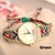 cheap Bracelet Watches-Women&#039;s Bracelet Watch Quartz Casual Watch Fabric Band Analog Bohemian Fashion Multi-Colored - Green Pink Light Blue One Year Battery Life / Tianqiu 377
