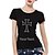 abordables T-Shirts-manches courtes strass personnalisé t-shirts croix motif coton pour femmes