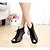 cheap Dance Boots-Women&#039;s Ballroom Shoes Dance Boots Tango Shoes Boots Lace-up Tulle Stiletto Heel Lace-up Black