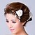 Χαμηλού Κόστους Κεφαλό Γάμου-Απομίμηση Μαργαριτάρι Ύφασμα Headpiece-Γάμος Ειδική Περίσταση Λουλούδια Καρφίτσα Μαλλιών