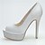 ieftine Pantofi de Mireasă-Pentru femei Pantofi Satin Primăvară / Vară Toc Stilat / Platformă Argintiu / Albastru / Violet / Nuntă / Party &amp; Seară