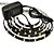 baratos Faixas de Luzes LED-2,5 m Faixas de Luzes LED Flexíveis Conjuntos de Luzes 150 LEDs 5050 SMD 10mm 1 x adaptador 12V / 1A 1conjunto Branco Quente Branco Impermeável Cortável Auto-Adesivo 100-240 V / IP65