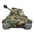abordables Tanks téléguidés-1/16 allemand tigre de roi avec de la fumée et son réservoir rc