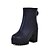cheap Women&#039;s Shoes-Women&#039;s Shoes Leatherette Spring Winter Chunky Heel Booties/Ankle Boots With Zipper For Dress Party &amp; Evening Black Blue Beige