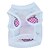 cheap Dog Clothes-Cat Dog Shirt / T-Shirt Puppy Clothes Cartoon Dog Clothes Puppy Clothes Dog Outfits White Costume for Girl and Boy Dog Terylene XS S M L