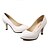 cheap Women&#039;s Heels-Women&#039;s Leatherette Spring Summer Fall Office &amp; Career Stiletto Heel Black White Red 3in-3 3/4in