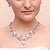 ieftine Seturi de Bijuterii-Pentru femei Zirconiu Cubic Seturi de bijuterii Imitație de Perle Zirconiu Cubic cercei Bijuterii Argintiu Pentru Nuntă Petrecere Ocazie specială Aniversare Zi de Naștere Logodnă