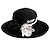 levne Party klobouky-vlněné klobouky s květinou 1ks ležérní kentucky derby koňské dostihy čelenka melbourne cup klobouky čelenka