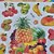 cheap Papercrafts-Fruit Plastic Sticker