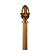 preiswerte Gardinenstangen und Befestigungen-50mm Durchmesser retro antiken gold wood einzige Stange