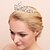 abordables Casque de Mariage-alliage magnifique avec les cristaux clairs et perles d&#039;imitation de mariée mariage tiare