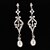 preiswerte Ohrringe-Damen Perlen Tropfen-Ohrringe Ohrringe Klassisch Schmuck Silber Für Party
