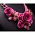 cheap Necklaces-Eternity Women&#039;s Crystal Gem Flower Pattern Necklace