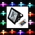 billige Elpærer-20 W LED-projektører 350-450 lm 1 LED Perler Højeffekts-LED Fjernstyret RGB 85-265 V