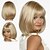 billige Syntetiske trendy parykker-Syntetiske parykker Rett Rett Med lugg Parykk Blond Kort Medium Lengde Blond Syntetisk hår Dame Side del Blond hairjoy