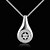 cheap Necklaces-Men&#039;s Women&#039;s Drop Choker Necklace Pendant Necklace Pendant Sterling Silver Gem Rhinestone Choker Necklace Pendant Necklace Pendant ,