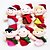 Недорогие Рождественские игрушки-6 pcs Пальцевые куклы Оригинальные текстильный Imaginative Play, чулки, отличные подарки на день рождения Девочки Детские Взрослые