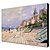 cheap Oil Paintings-Oil Painting Hand Painted - Famous Comtemporary Stretched Canvas
