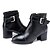 זול מגפי נשים-נעלי נשים - מגפיים - דמוי עור - מעוגל / מגפי אופנה - שחור / חום - שמלה - עקב עבה