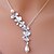 cheap Necklaces-Pendant Necklace Pearl Necklace Pearl Imitation Pearl Alloy Silver Necklace Jewelry For Daily Casual